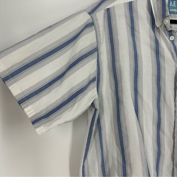 LEVI’S Men’s Vintage Striped Casual Button Down Short Sleeve Top Sz XL - Picture 2 of 9